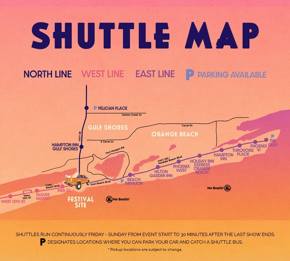 SIMB Shuttle Map