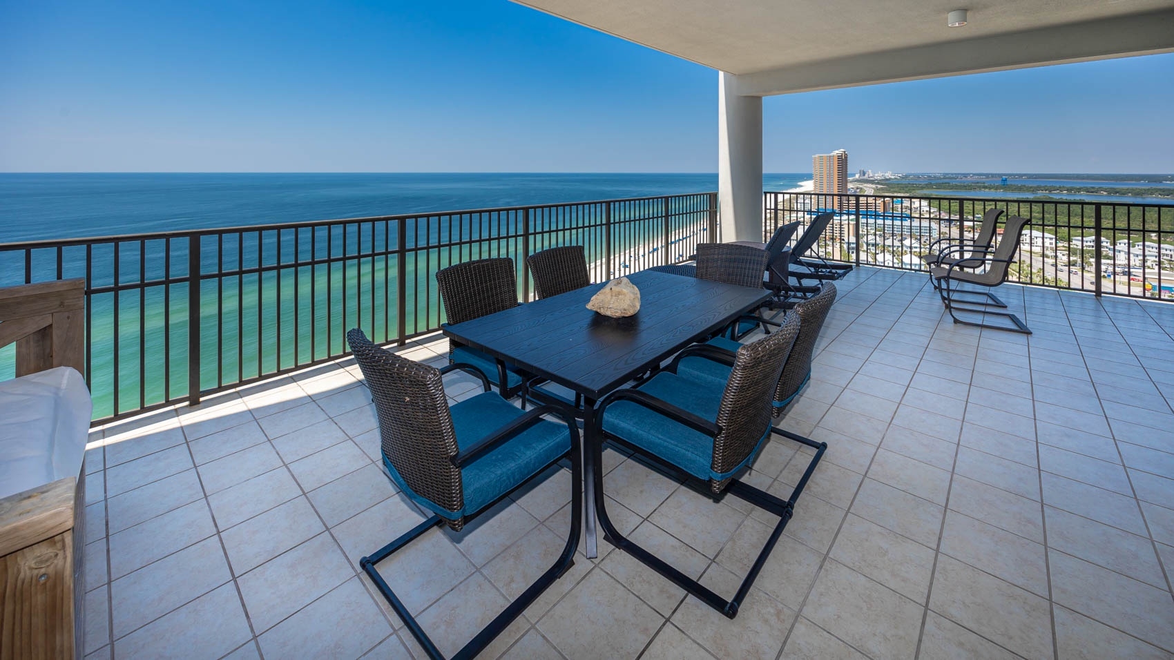 Sugar-white sands of Gulf Shores at sunset