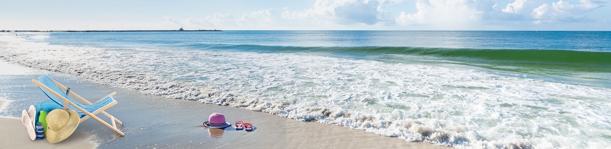 Beach safety flag on the Alabama Gulf Coast near Gulf Shores and Orange Beach