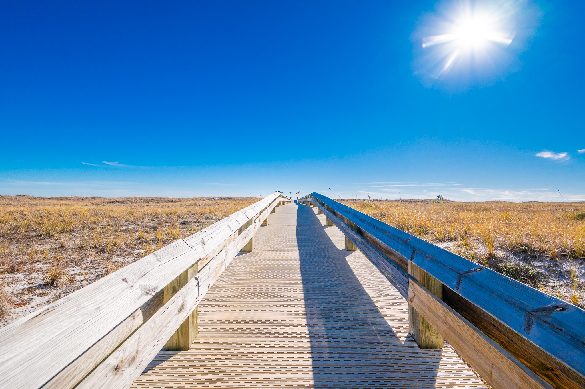Boardwalk leading to the beach