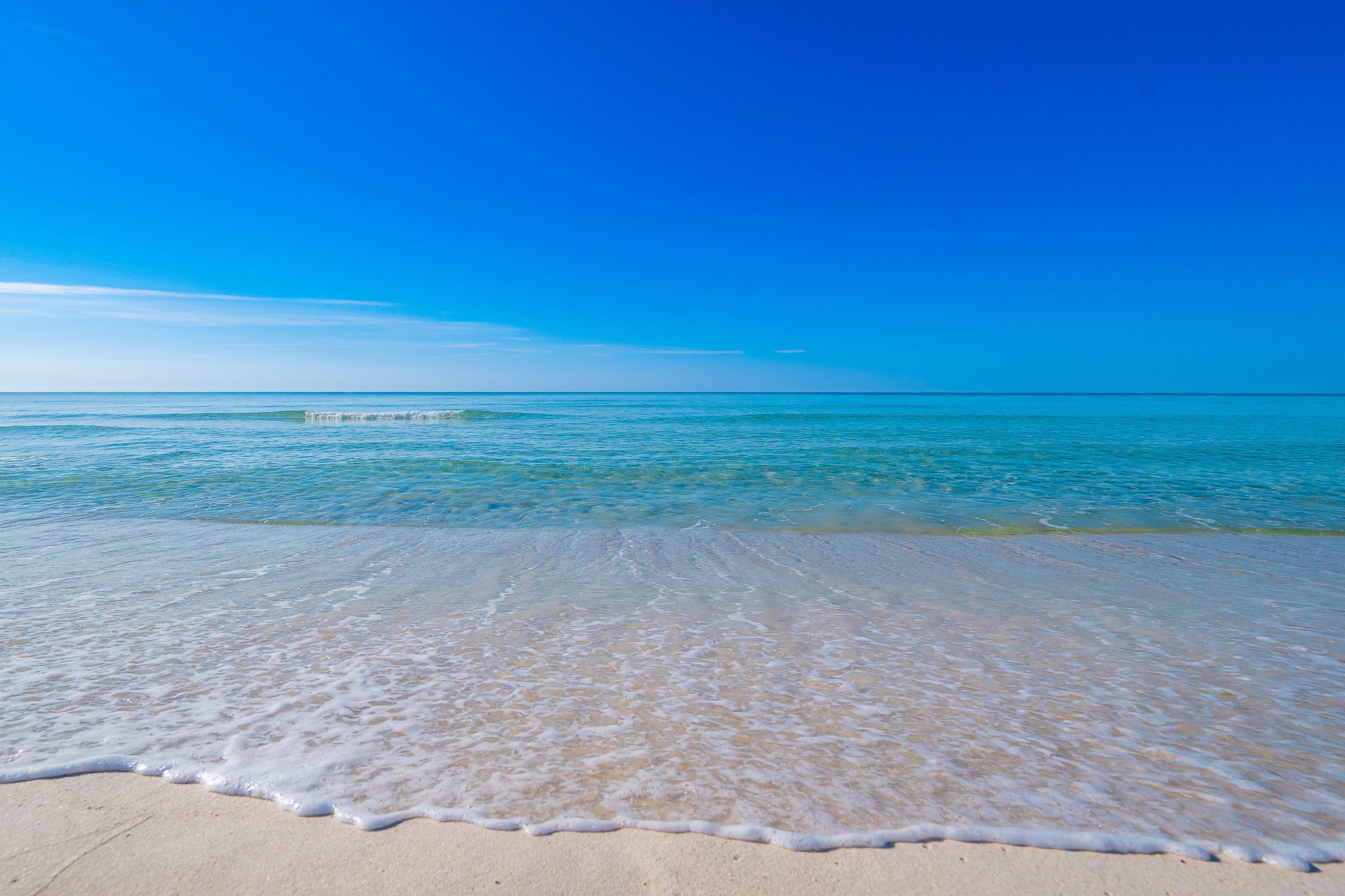 Clear Gulf water at the shoreline