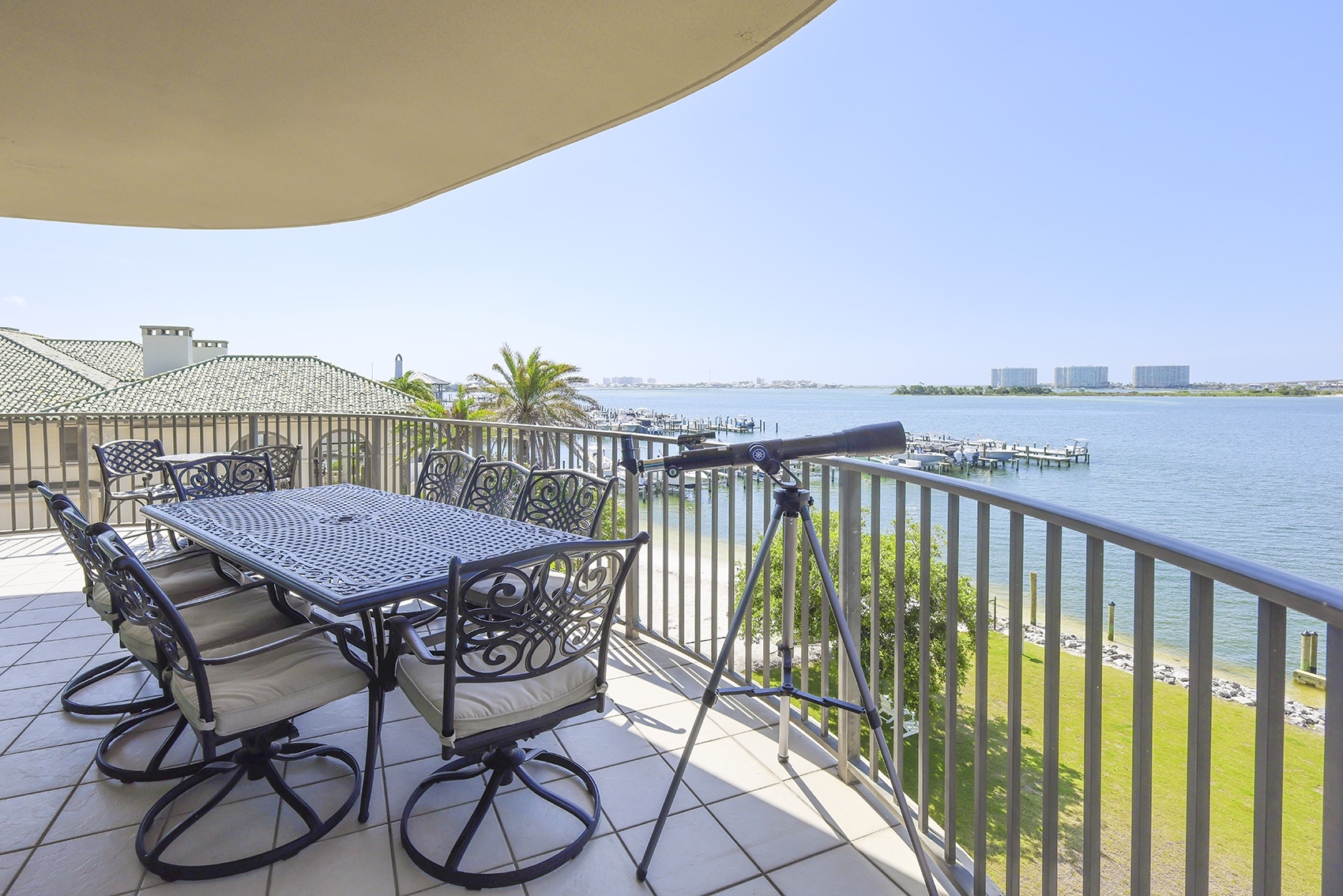 Living area at Phoenix Orange Beach Unit 1906