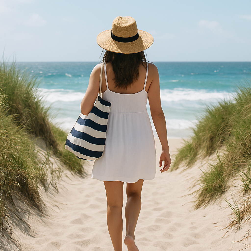 Walking to the Beach