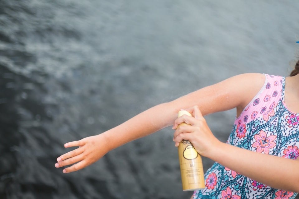 Sunscreen for a beach trip