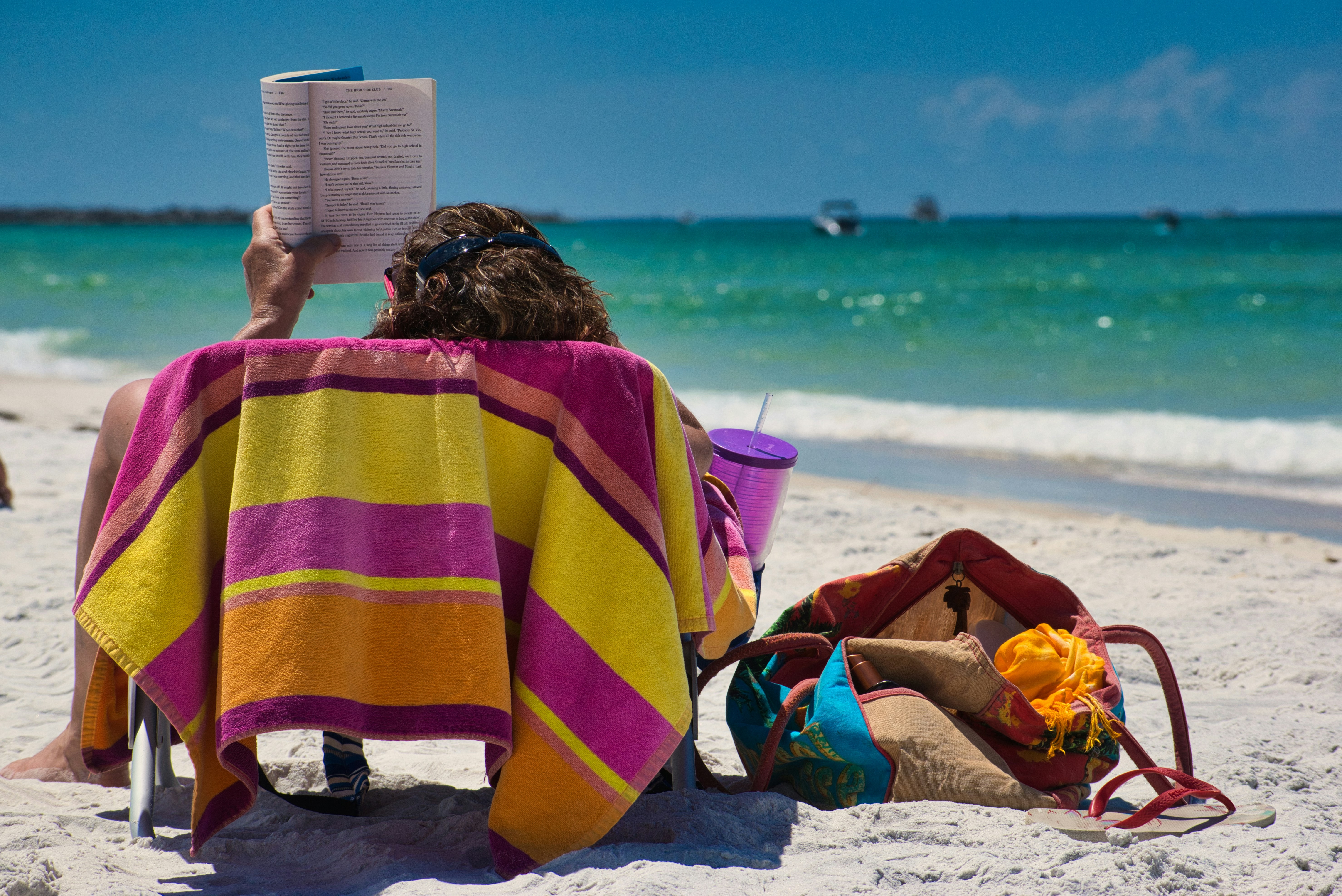 Family enjoying beach day with essential gear
