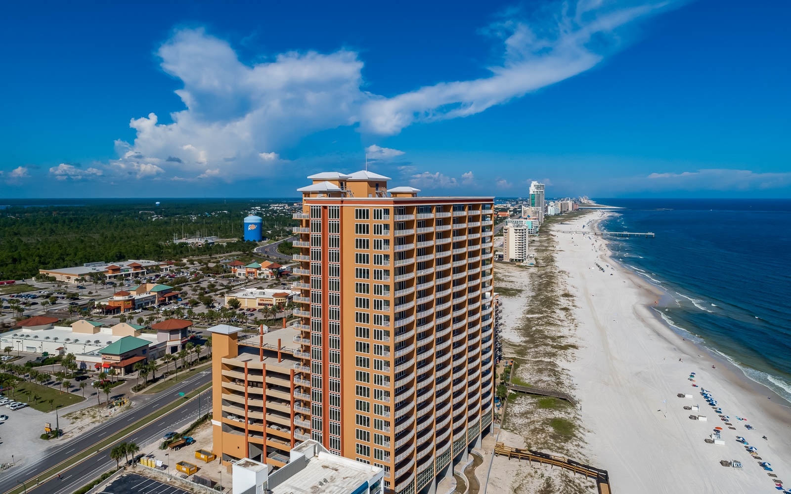 Private balcony view at Phoenix Orange Beach Unit 1906