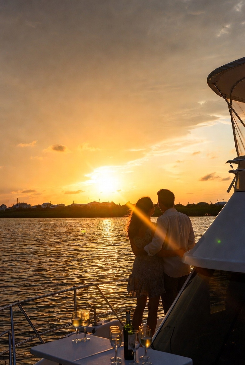 Sunset dolphin cruise experience in Orange Beach Alabama
