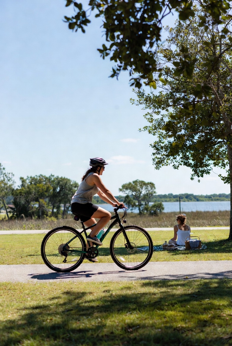 Scenic outdoor couple-friendly setting at Gulf State Park