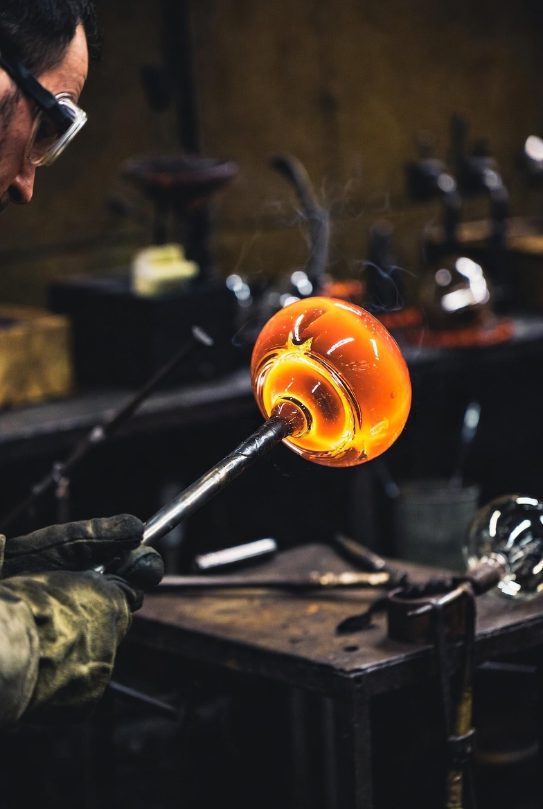 Glassblowing demonstration in Orange Beach