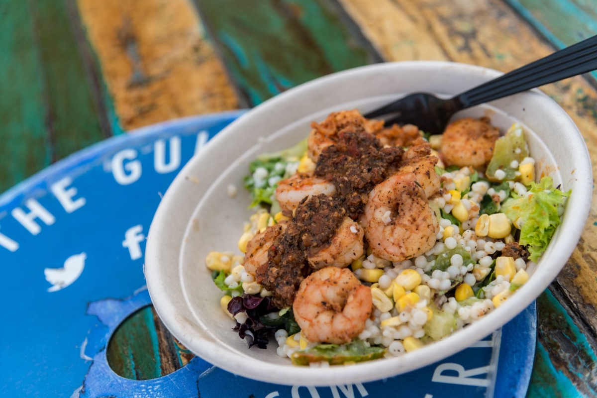 Shrimp dish served at The Gulf