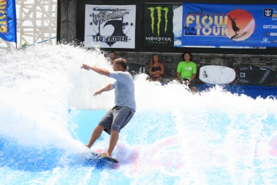 Family enjoying a day at Waterville USA waterpark